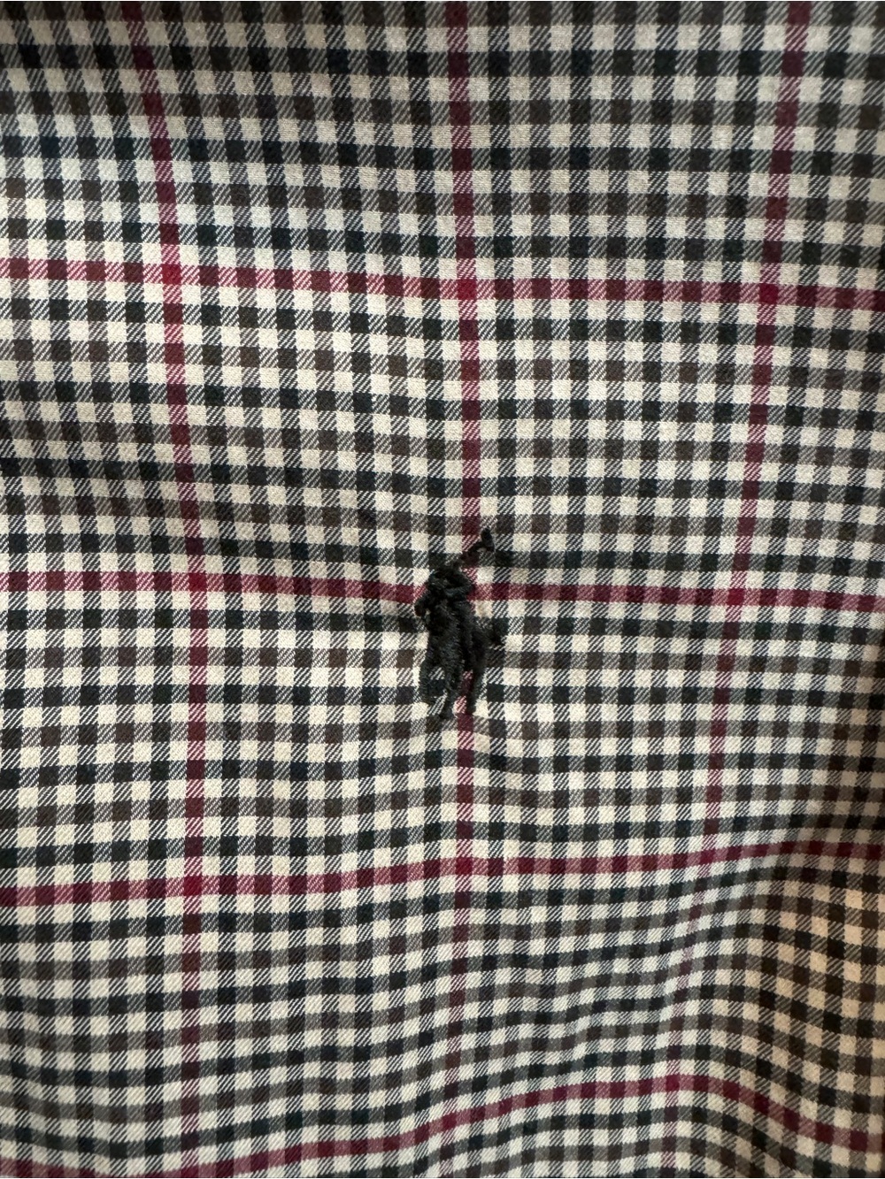 Ralph Lauren Men's Brown & Black Micro-Check Button-Down Shirt - Picture 4 of 4
